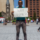 Uscav Mosco, 35, traveled from Santa Barbara, Calif., to protest in front of the Republican National Convention in Cleveland last year. Mosco didn’t support Donald Trump or Hillary Clinton for president. He said he felt that neither represented what the majority of Americans wanted in a president. (Emily Mahoney/News21)